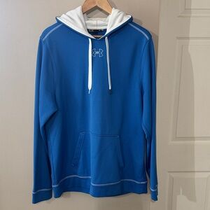 Under Armour Men's Blue and White Hoodie